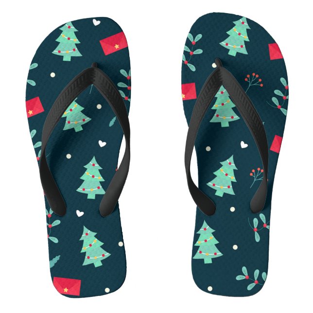 Christmas pattern socks jandals (Footbed)