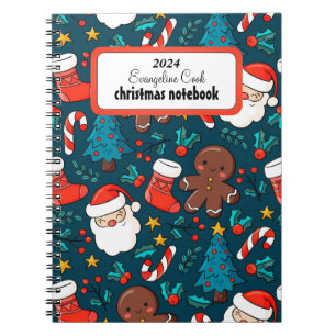 christmas pattern Spiral Photo Notebook