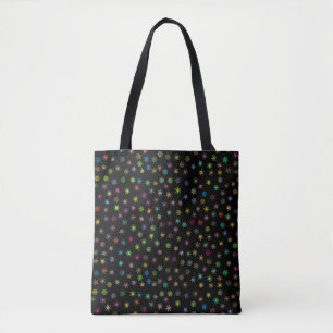 Christmas pattern Stars Tote Bag