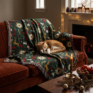 Christmas pattern    throw blanket