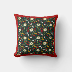 Christmas pattern    throw pillow