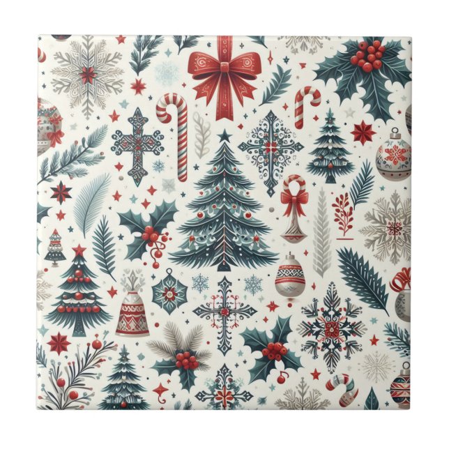 Christmas Pattern Tile (Front)