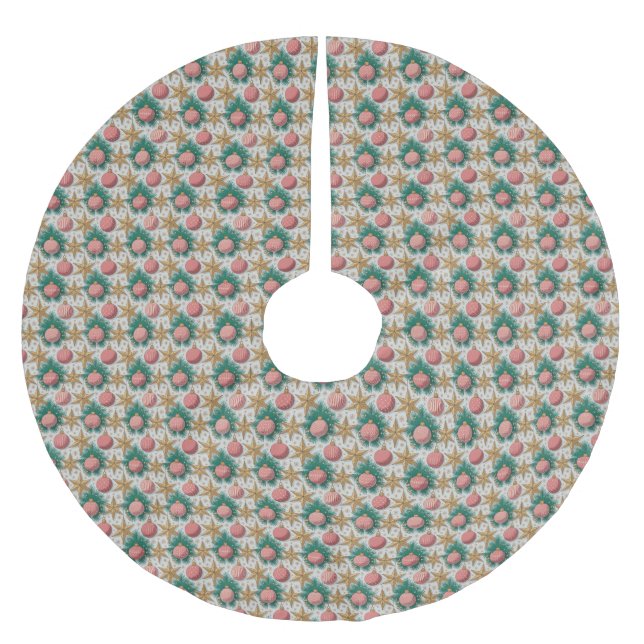 Christmas Pattern Tree Skirt (Front)
