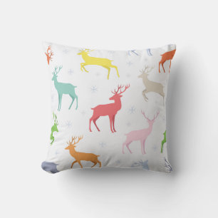 Christmas pattern with deersreindeer,deer,pattern, cushion