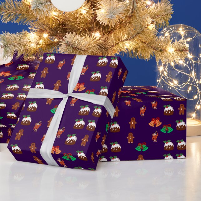 Christmas Pattern  Wrapping Paper (Holidays)
