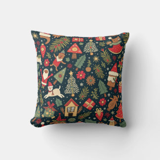  Christmas patterned cushions