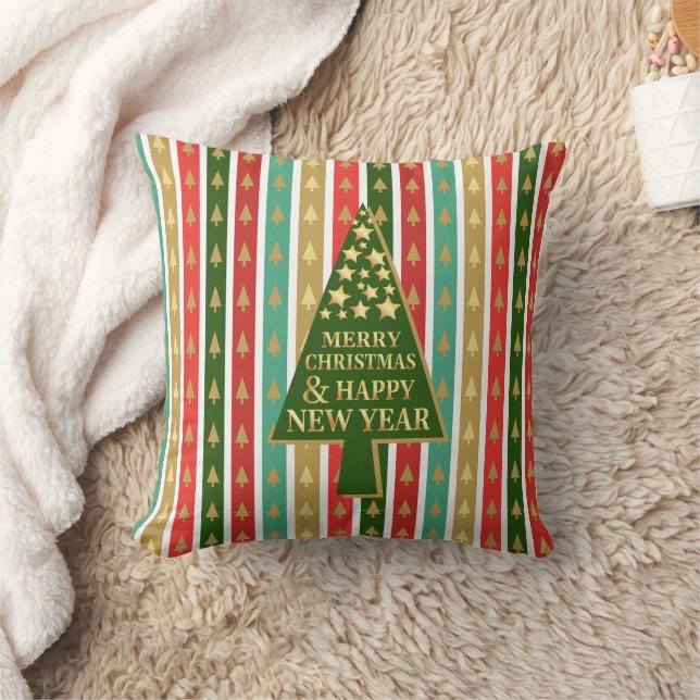 Christmas Patterns - Elegant and Chic tree design Cushion (Blanket)