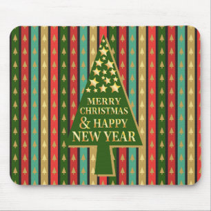 Christmas Patterns - Elegant and Chic tree design Mouse Pad