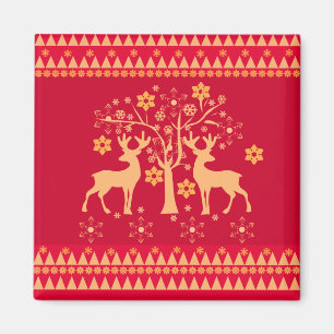 Christmas patterns magnet