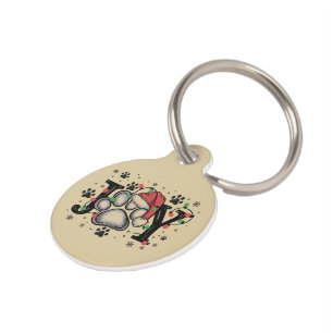 Christmas Paw Joy Gift Ideas Dog Mum Funny Pet Tag