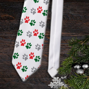 Christmas Paws Tie