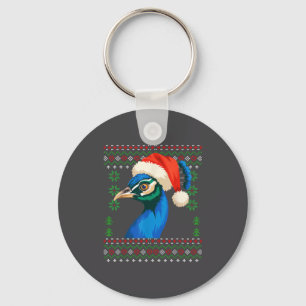 Christmas Pea Ugly Xmas Sweater Key Ring