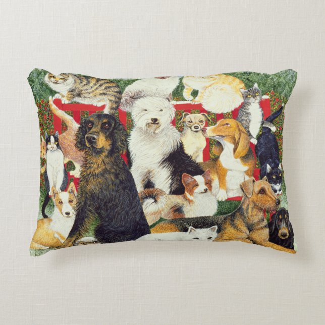 Christmas Peace Decorative Cushion (Front)