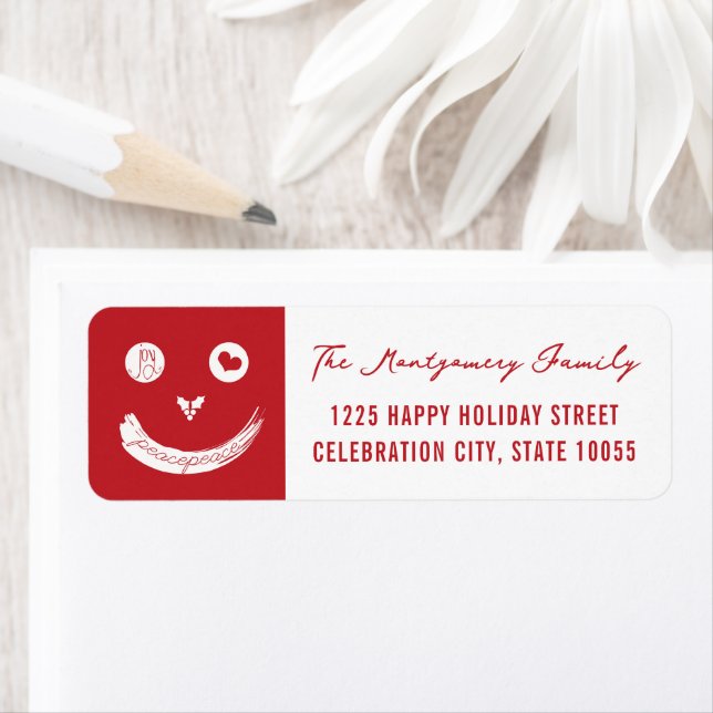 Christmas Peace Love Joy Holiday Labels (Insitu)