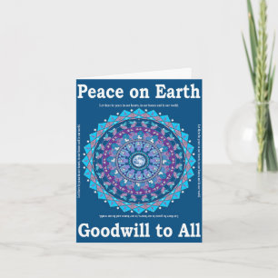 Christmas Peace Mandala Card 2