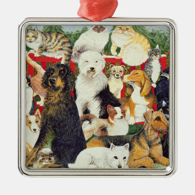 Christmas Peace Metal Tree Decoration (Front)