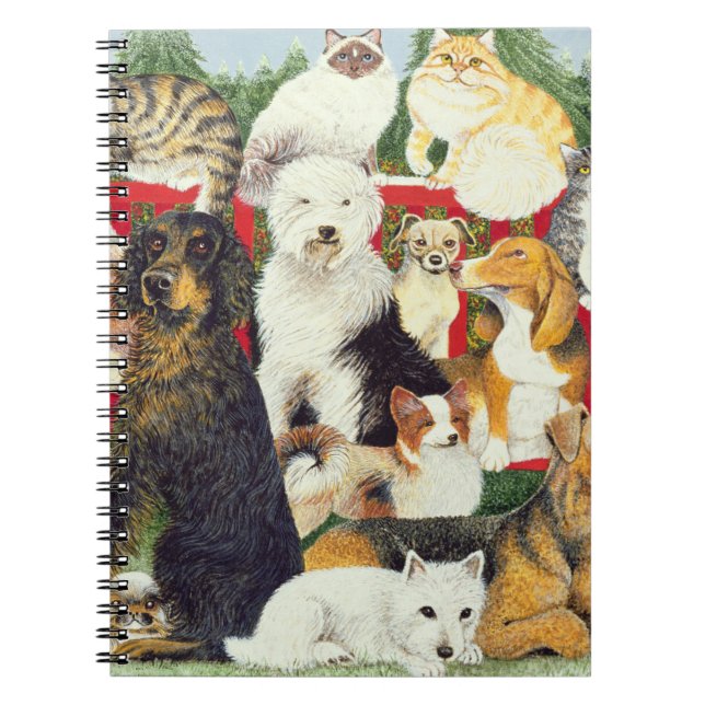 Christmas Peace Spiral Notebook (Front)