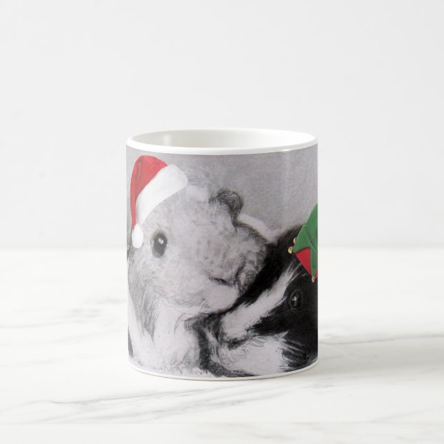 Christmas Peegs Guinea Pig Wraparound Coffee Mug (Center)