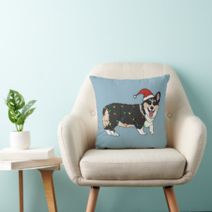 Christmas Pembroke Welsh Corgi  Cushion