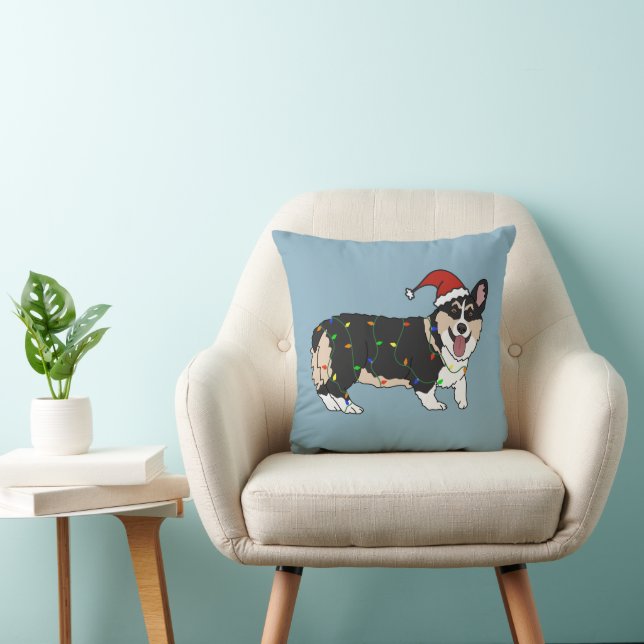 Christmas Pembroke Welsh Corgi  Cushion (Chair)