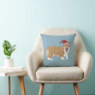 Christmas Pembroke Welsh Corgi Cushion