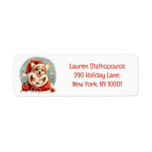 Christmas Pembroke Welsh Corgi Puppy