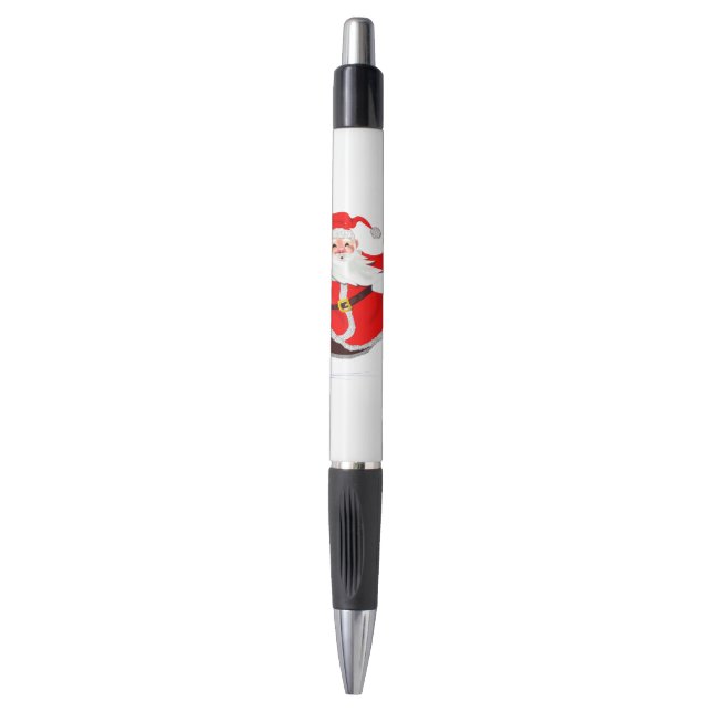 Christmas Pen Santa with Gifts (Front Vertical)