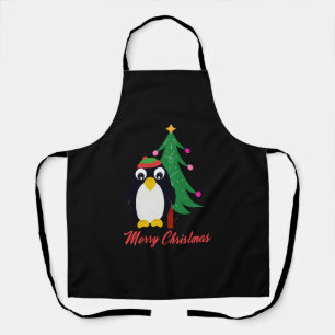 Christmas Penguin Apron
