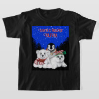 Christmas penguin baby polar bear seal personalise