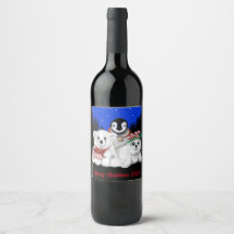 Christmas penguin baby polar bear seal pup 