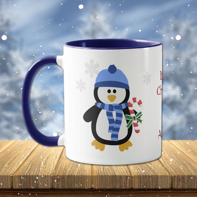 Christmas Penguin Blue Mug (Creator Uploaded)