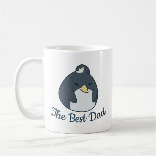Christmas Penguin Family Best Dad Personalised Coffee Mug
