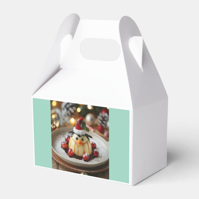 Christmas Penguin Favour Box (Front Side)