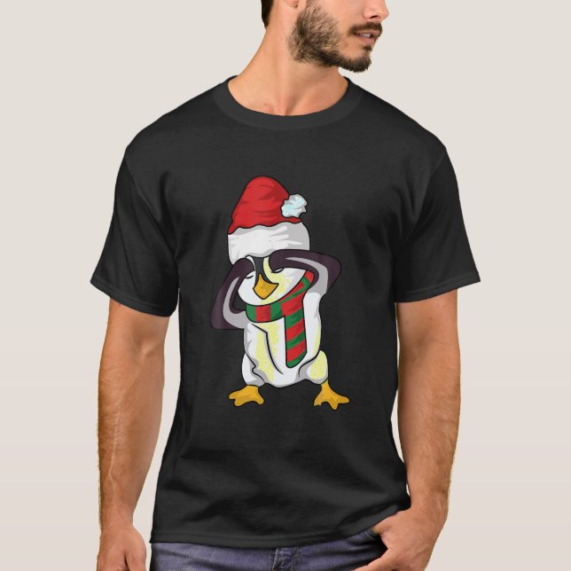 Christmas Penguin Griddy Dance T-Shirt (Front)