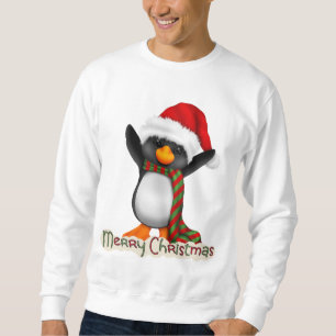 Christmas Penguin Holiday cartoon t-shirt Sweatshirt
