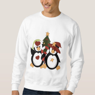 Christmas Penguin Holiday mens t-shirt Sweatshirt