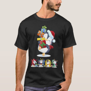 Christmas Penguin  Holiday Pajama Xmas 2021 Cute T-Shirt