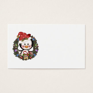 Christmas Penguin Holiday Wreath