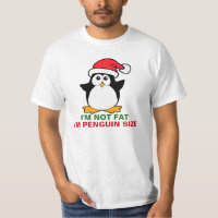 Christmas Penguin I'm Not Fat I'm Penguin Size