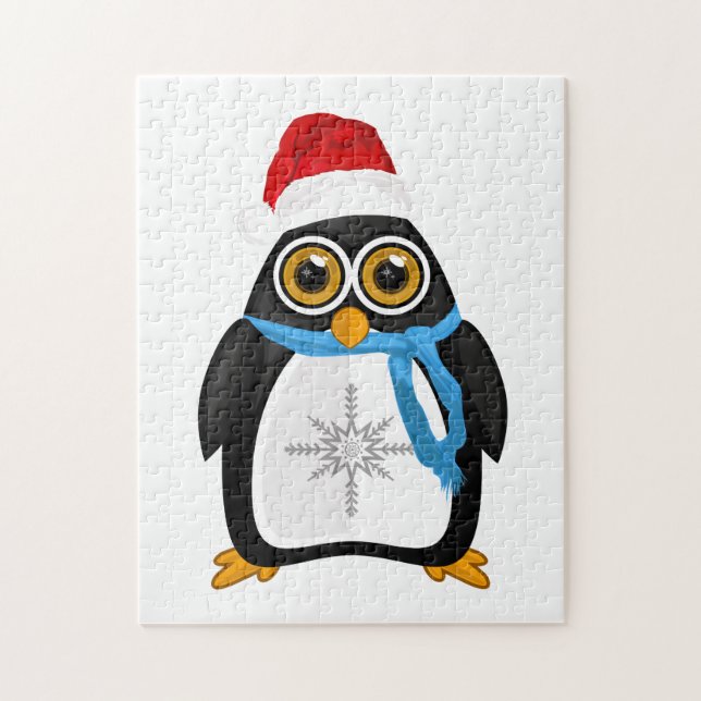 Christmas Penguin Jigsaw Puzzle (Vertical)