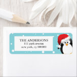 Christmas Penguin Labels<br><div class="desc">Customise these labels and use them as gift tags,  return address labels,  etc</div>