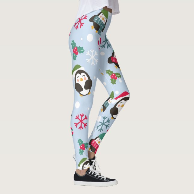 Christmas Penguin Leggings (Right)