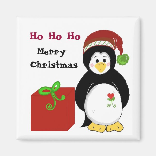 Christmas Penguin Magnet (Front)