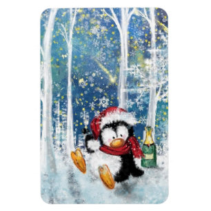 Christmas Penguin Magnet