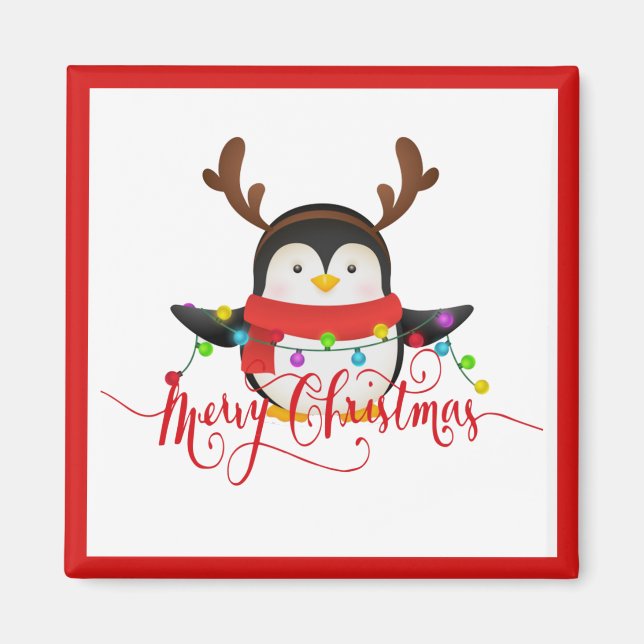 Christmas penguin   magnet (Front)