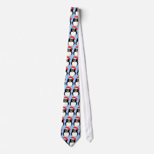 Christmas Penguin Neck Tie