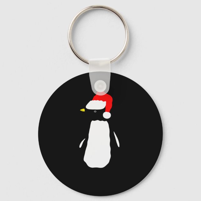 Christmas Penguin Pajamas Shirt  Key Ring (Front)
