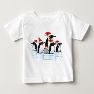 Christmas Penguin Party Baby T-Shirt
