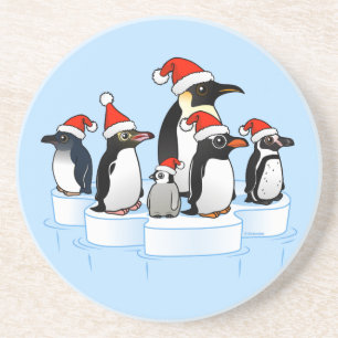 Christmas Penguin Party Coaster