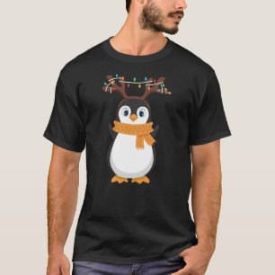 Christmas Penguin Reindeer Santa Holiday Pajama 20 T-Shirt